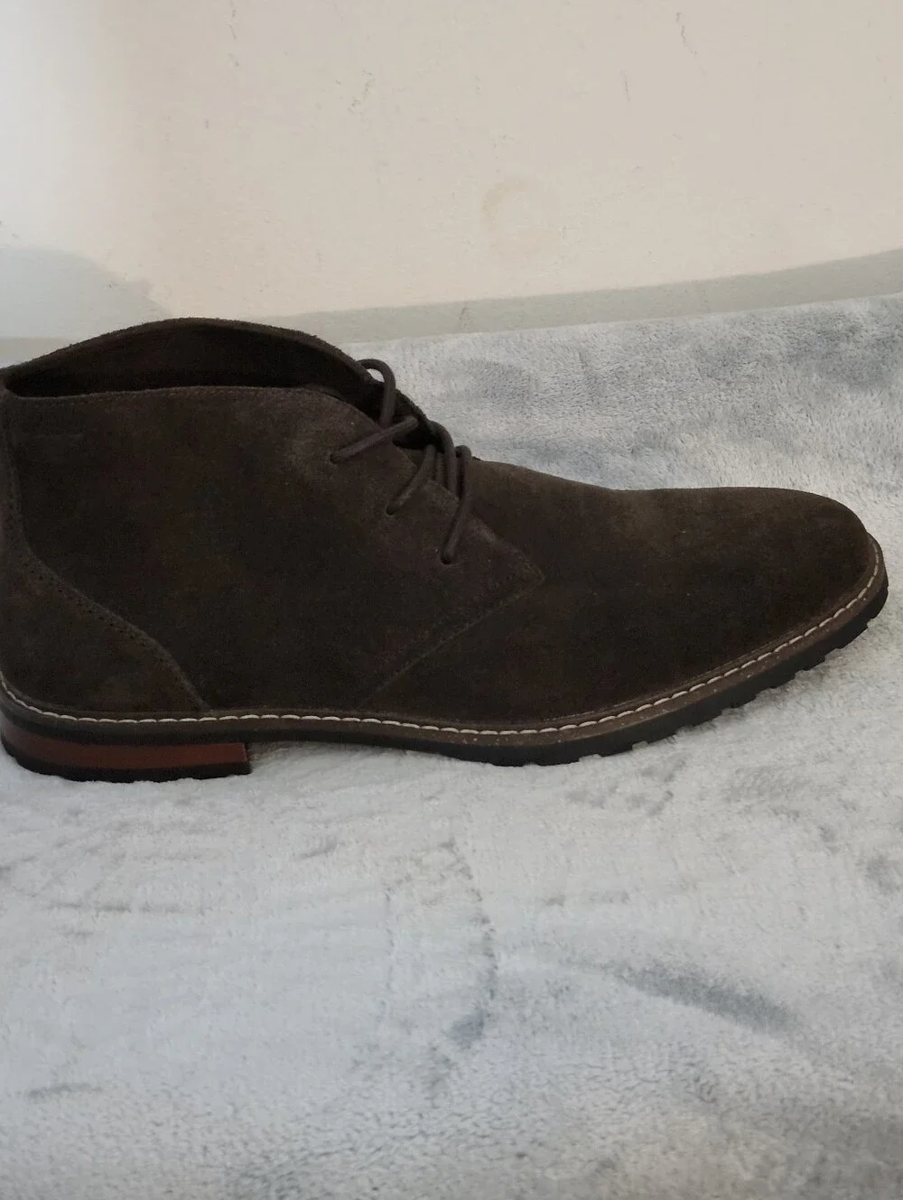 ALDO Macklay Suede Lace-Up  Chukka Boots Size :13 Color :Dark Brown